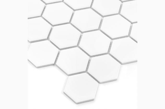 Mozaika Heksagon biały mat 51 DUNIN