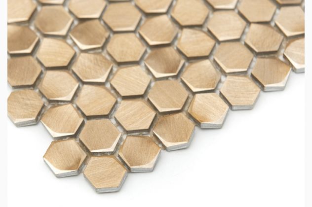 Mozaika Allumi Gold Hexagon DUNIN