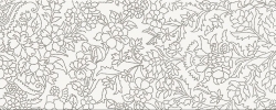WHITE INSERTO FLOWER 25x75 Cersanit