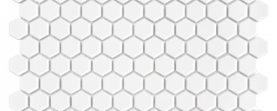 Mozaika Heksagon mały biały DUNIN