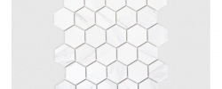 Mozaika Heksagon duży marble mat Raw Decor